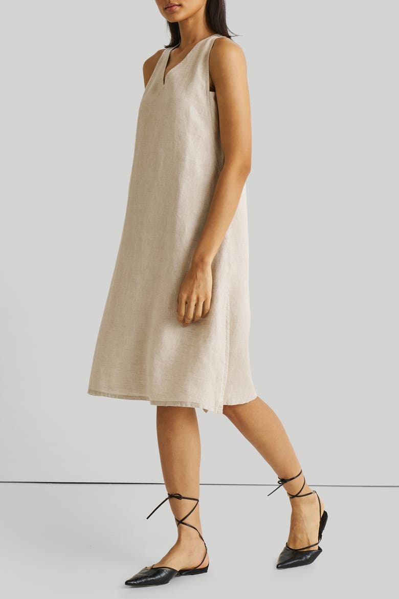 V-Neck Straight Dress, Alternate, color, Off-white