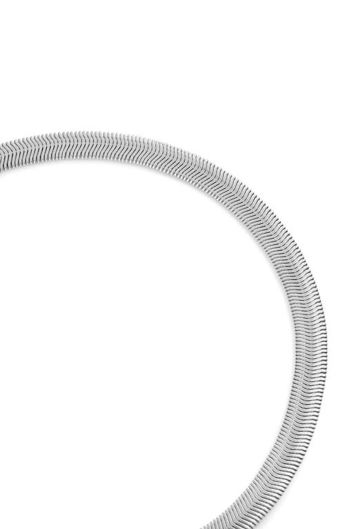 Ivi Los Angeles Liz Herringbone Chain Necklace