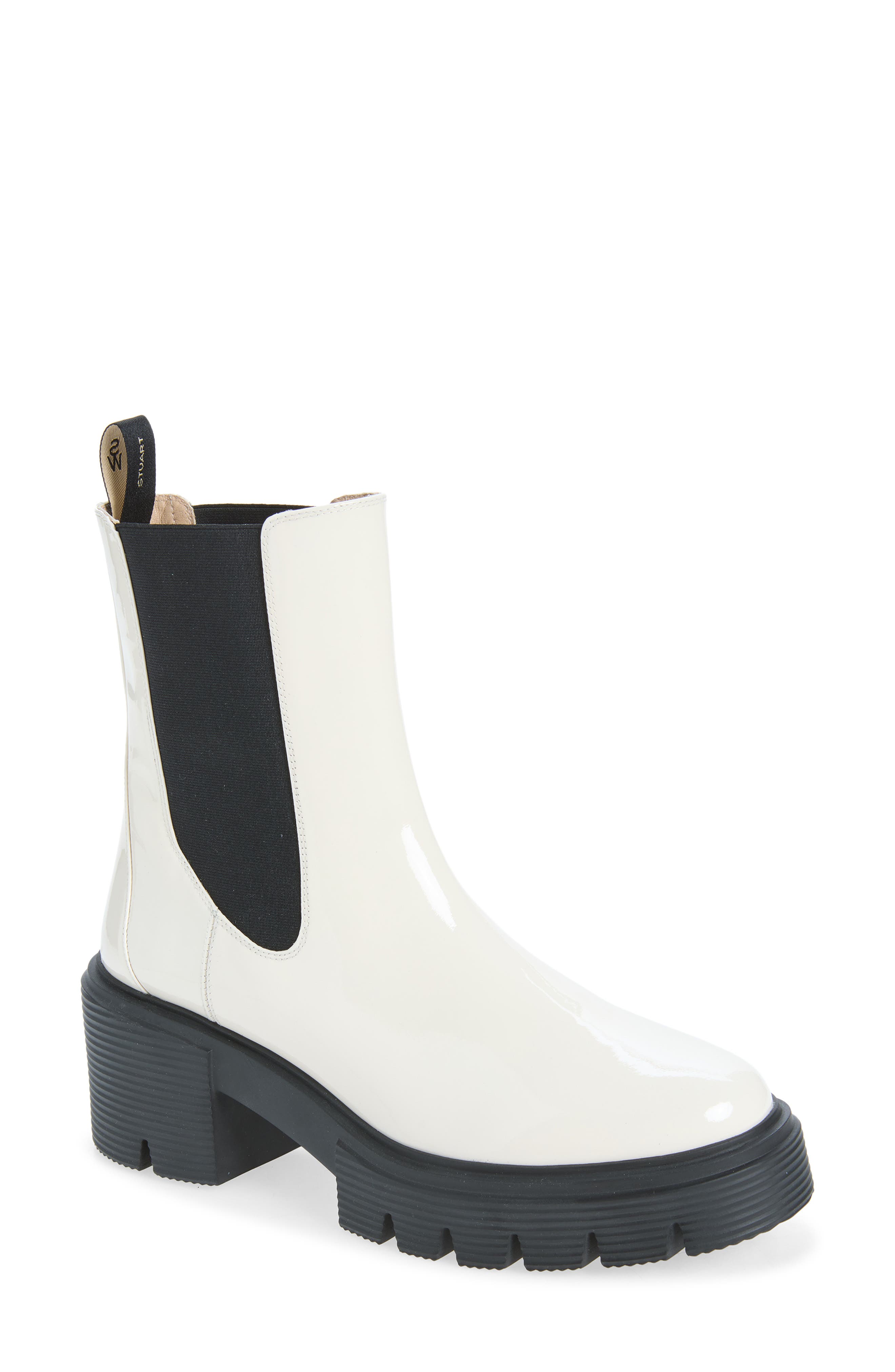 Soho Leather Chelsea Bootie, Main, color, CREAM