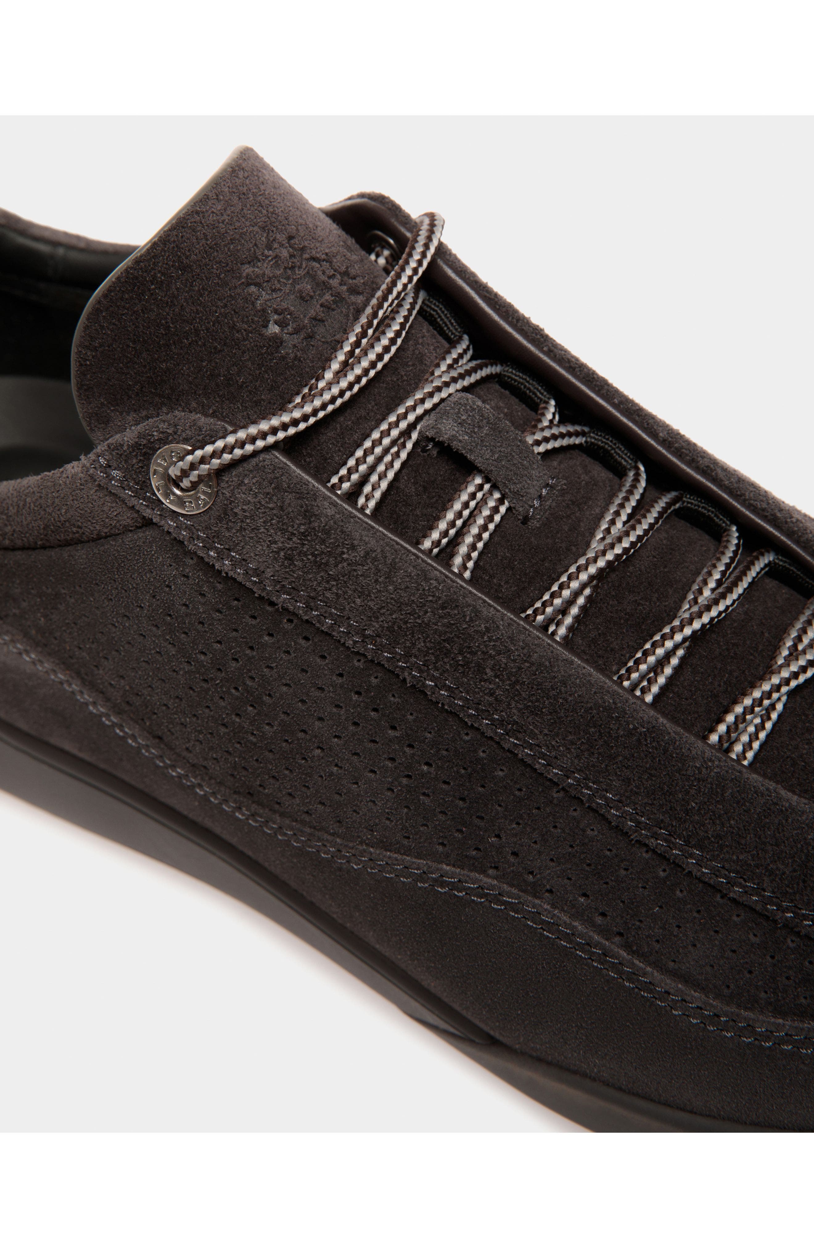 Bally Manto Runner Sneaker in Dark Suede, Alternate, color, 