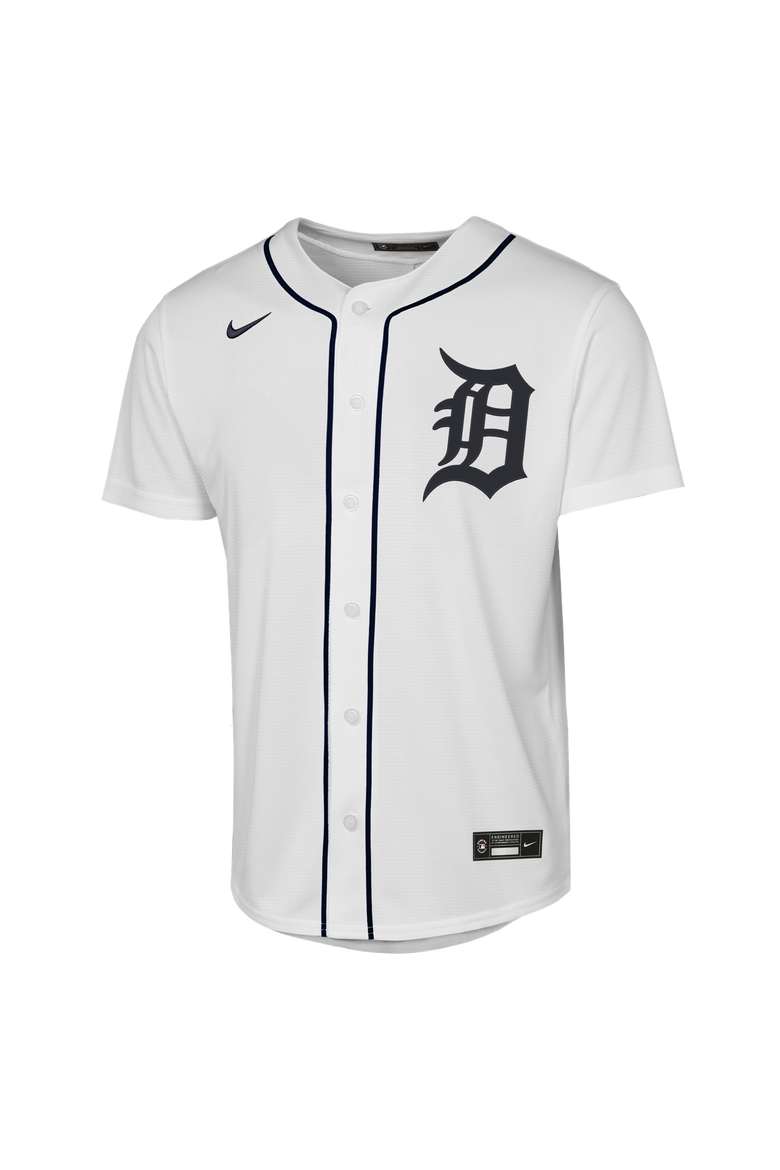 Youth Nike Justin Verlander White Detroit Tigers Home Replica Jersey, Alternate, color, White