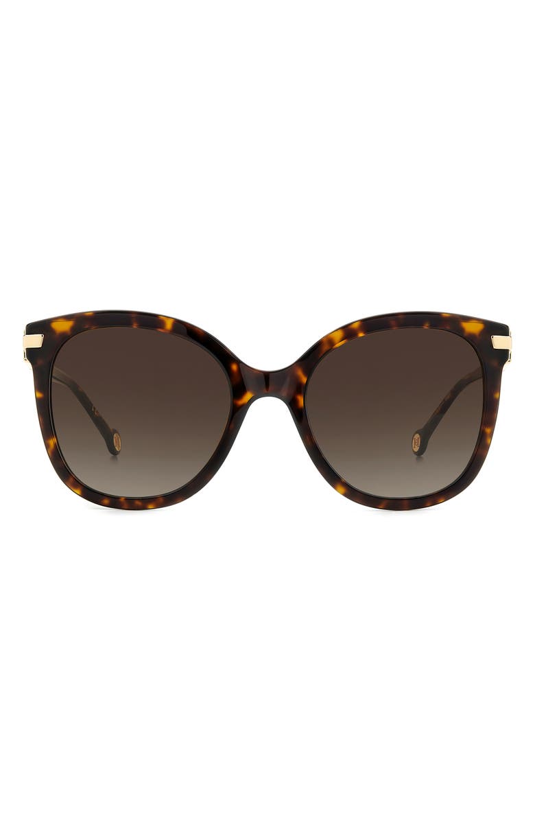 Carolina Herrera 55mm Gradient Cat-Eye Sunglasses, Main, color, 