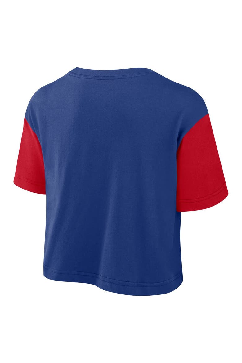 Women's Nike Royal/Red Philadelphia Phillies Script Cropped Performance T-Shirt, Alternate, color, Royal