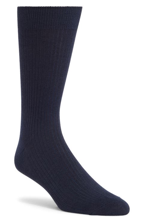 Casual Rib Crew Socks