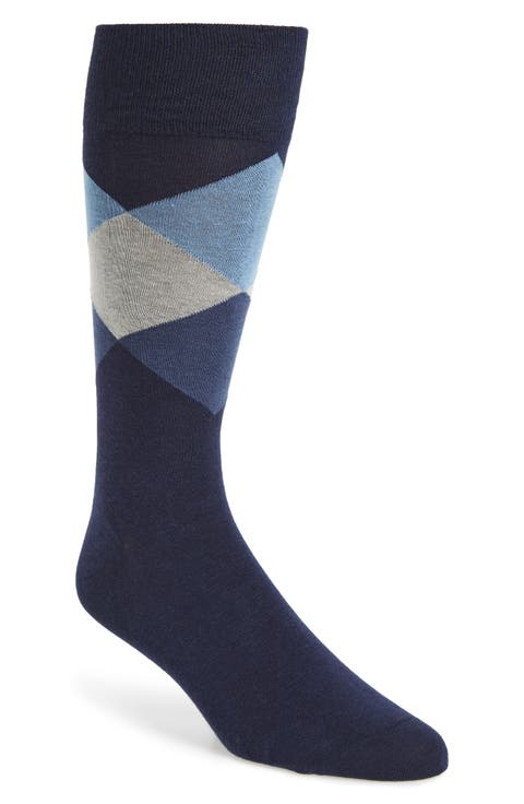 Large Diamond Crew Socks