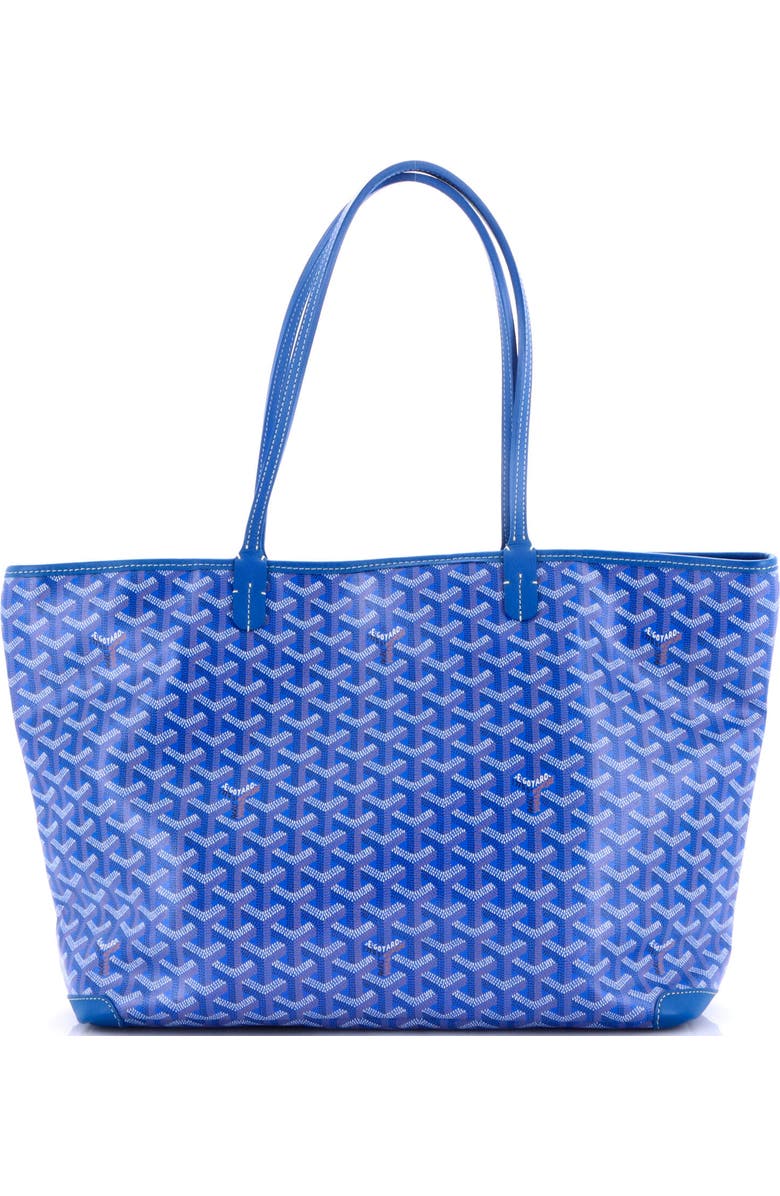 Pre-Owned Goyard Artois Tote Coated Canvas MM, Alternate, color, Blue