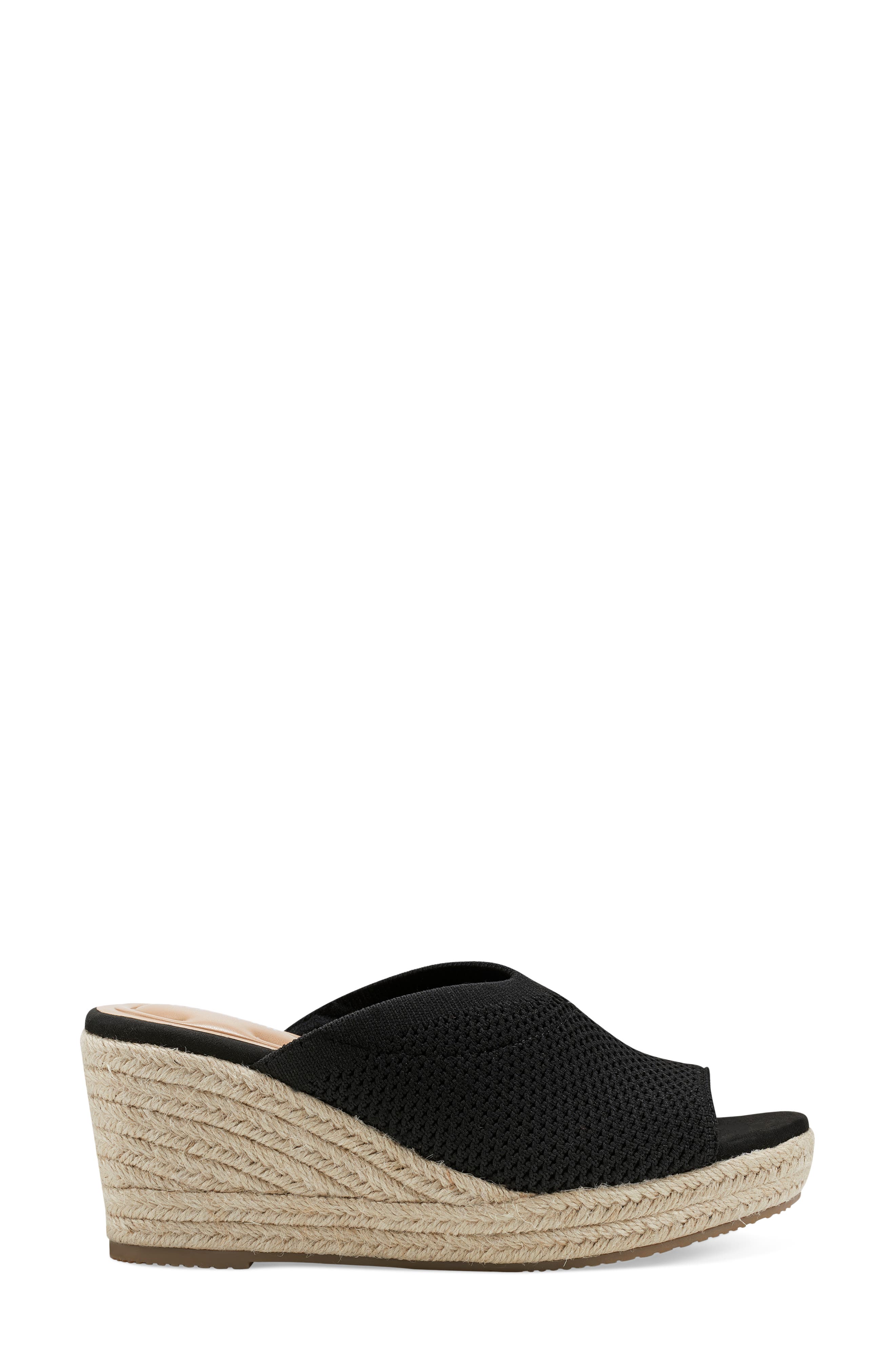 Easy Spirit Jalen Wedge Espadrille Slide Sandal, Alternate, color, 