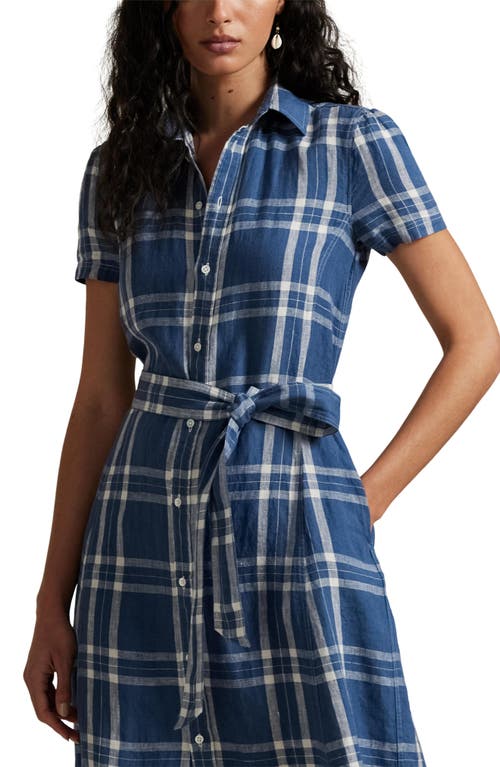 Polo Ralph Lauren Plaid Linen Shirtdress