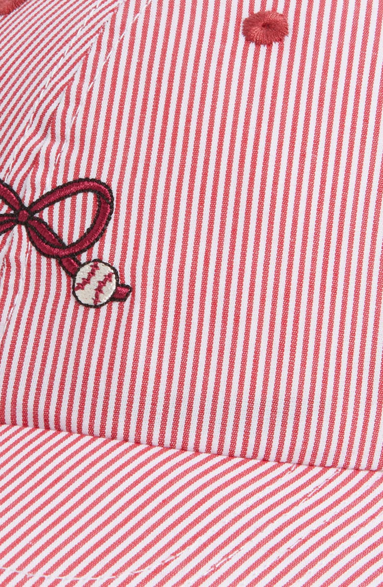 FRASIER STERLING Baseball Bow Baseball Cap, Alternate, color, Red