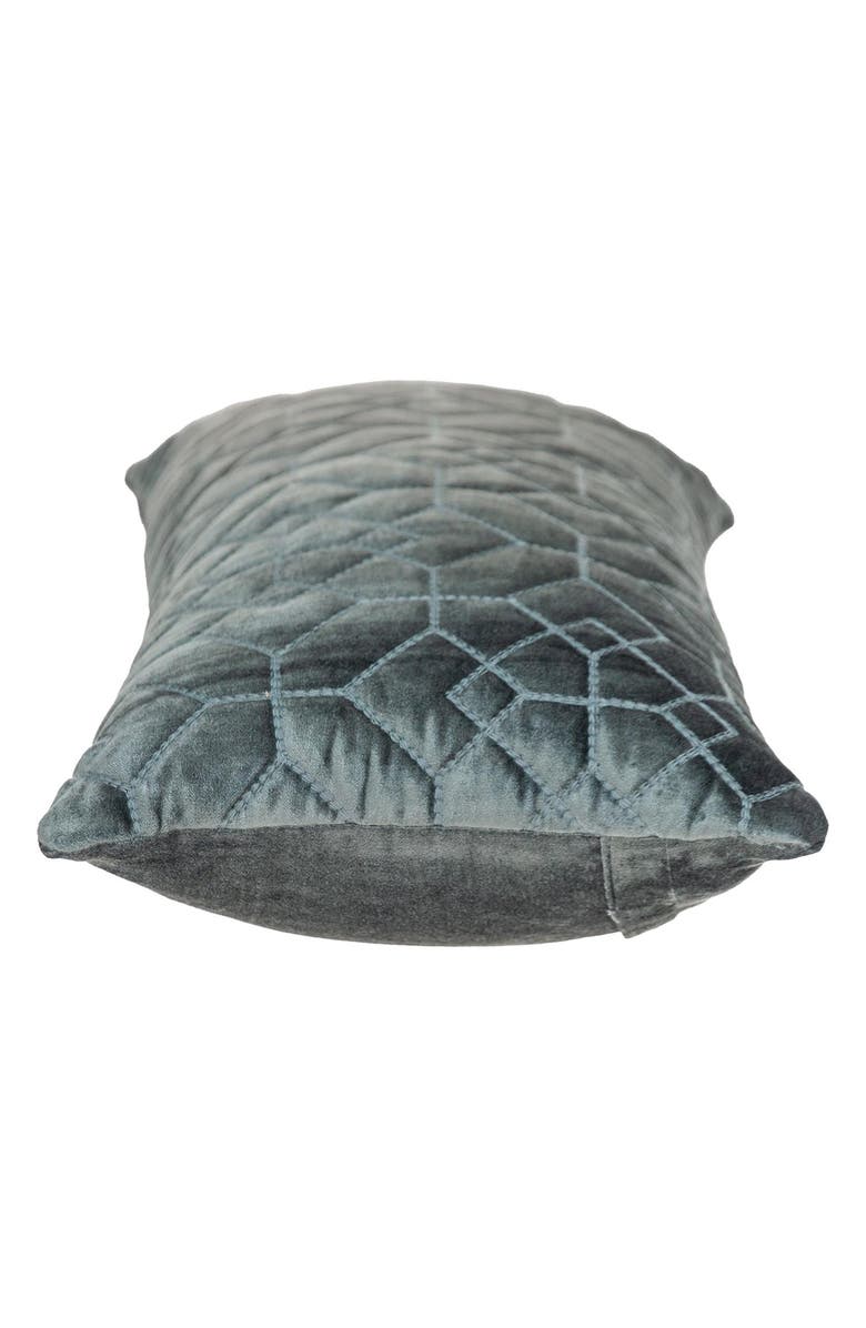 PARKLAND COLLECTION Sora Quilted Throw Pillow, Alternate, color, Charcoal