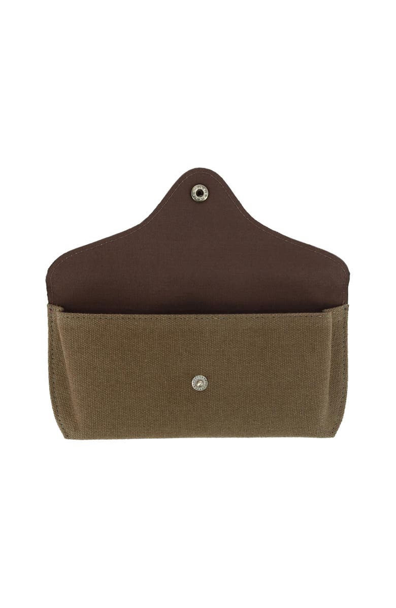 Trafalgar Charing Cross Leather and Canvas Snap Glasses Case, Alternate, color, 