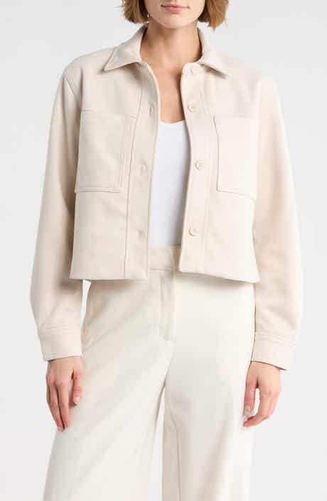 Crop Faux Suede Jacket