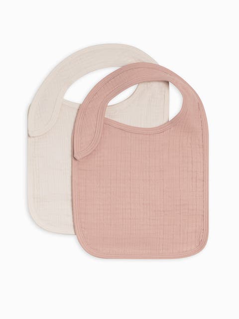 Organic 2-Pack Muslin Bibs (Baby)