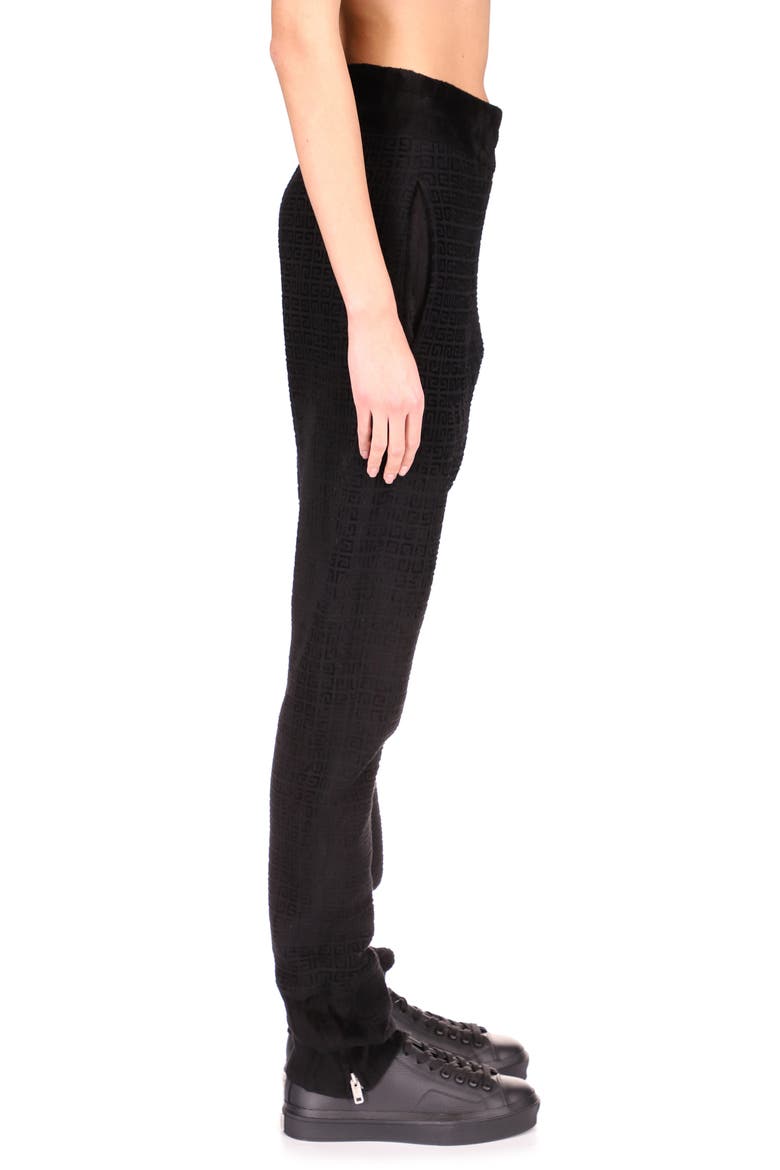 4G Logo Knit Joggers, Alternate, color, BLACK