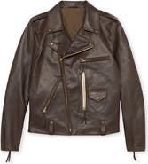 Fortela Biker Leather Jacket