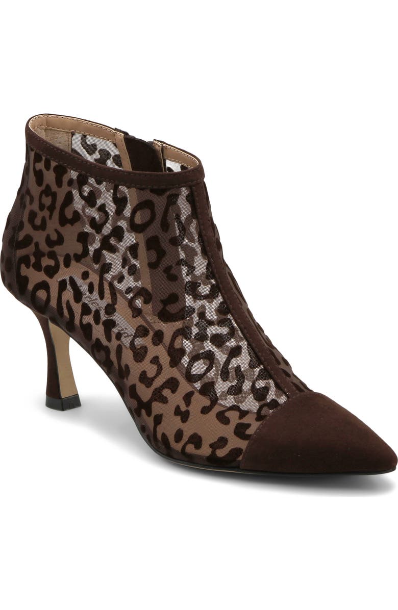 Charles by Charles David Abena Pointed Toe Bootie, Main, color, Dark Chocolate