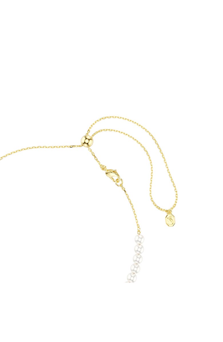 Swarovski Idyllia Bee Pendant Faux Pearl Choker Necklace, Alternate, color, Gold/ Multi