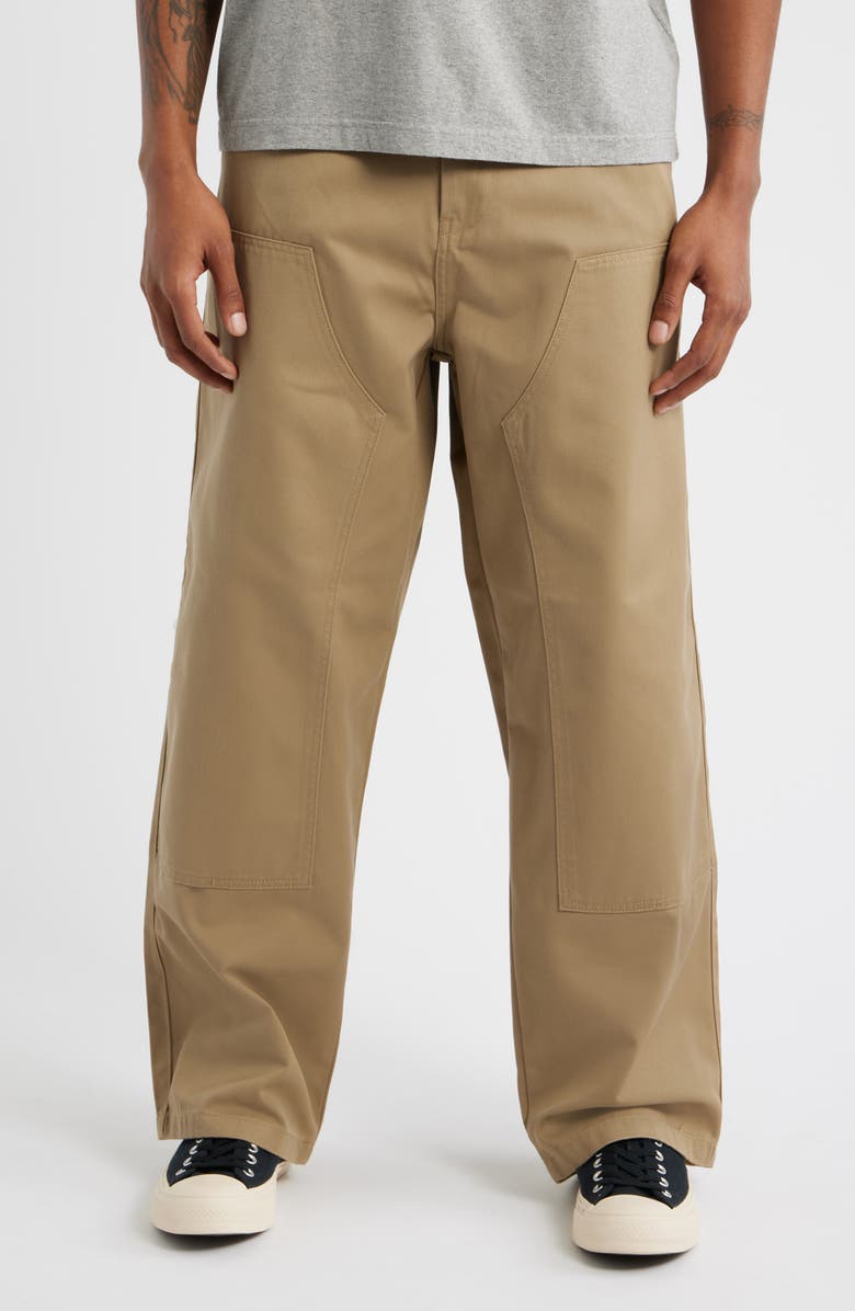 Carhartt Work In Progress Brady Double Knee Chinos, Main, color, Leather (Rinsed)