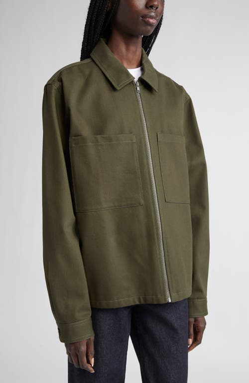 K.ngsley Devin Cotton Twill Jacket In Green