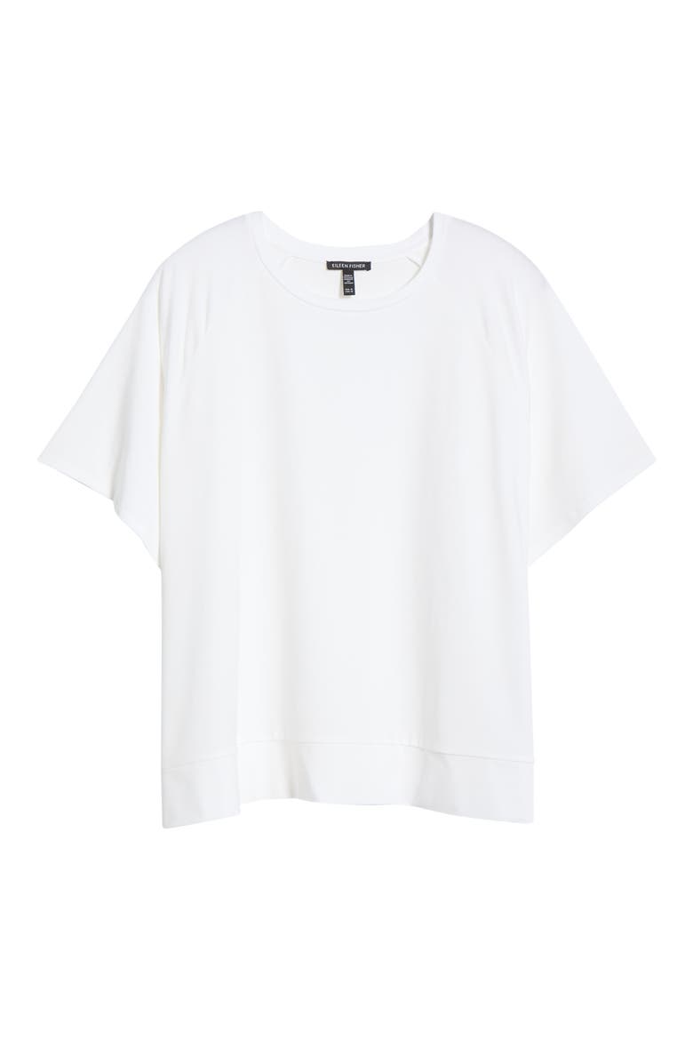 Short Raglan Sleeve Crewneck T-Shirt, Alternate, color, WHITE