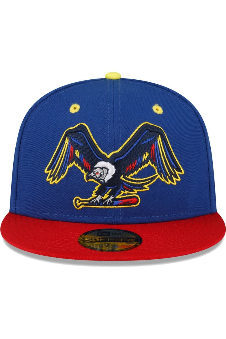 Men's New Era Blue Binghamton Rumble Ponies Copa De La Diversion 59FIFTY Fitted Hat, Alternate, color, Blue
