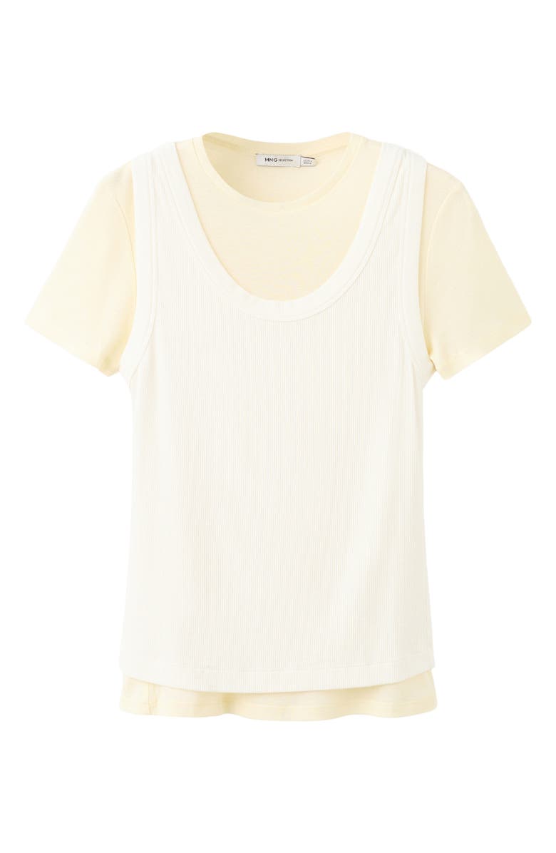 MANGO Layered T-Shirt, Main, color, 