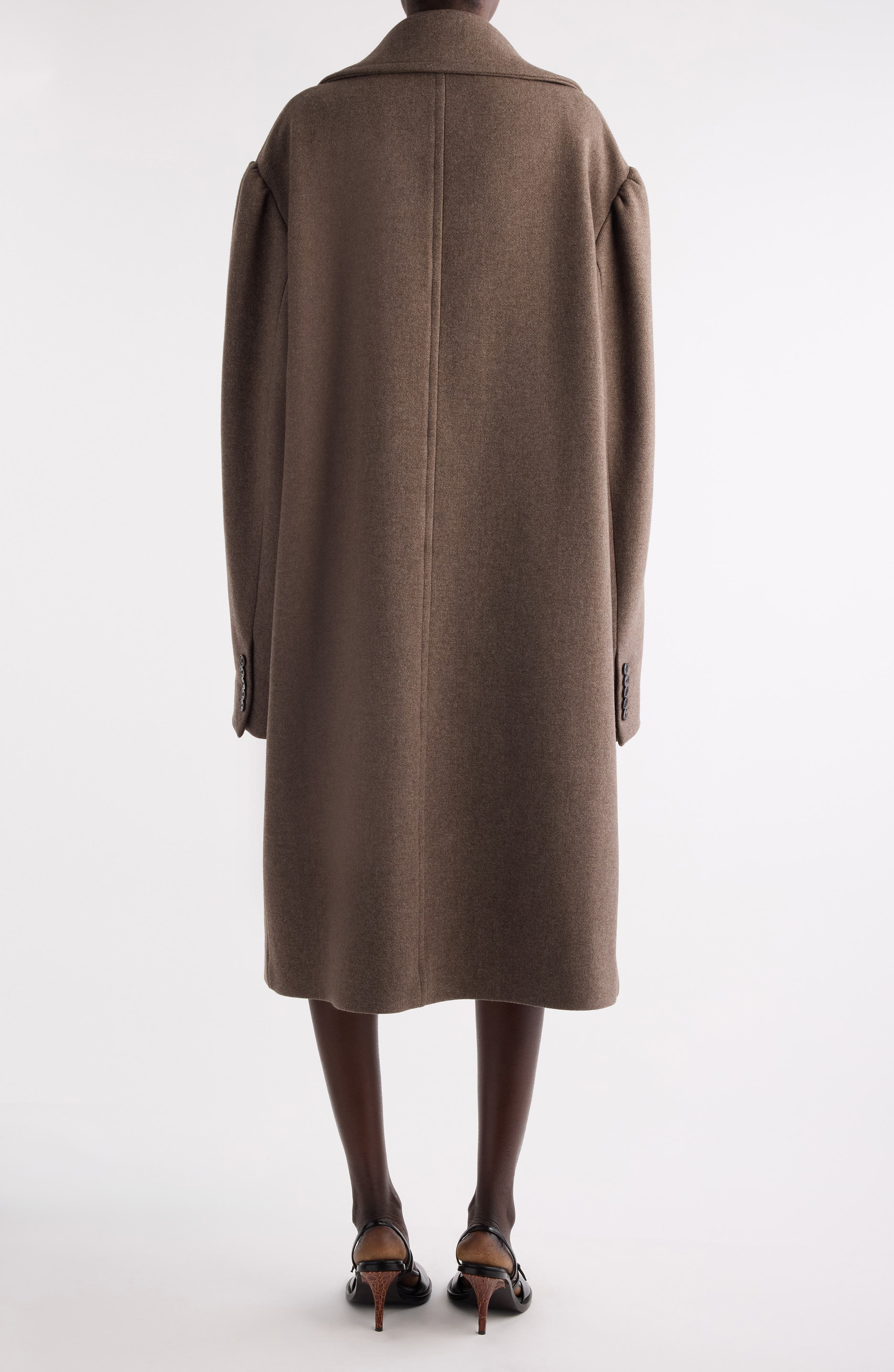 Raquel Wool Blend Long Peacoat - image 2