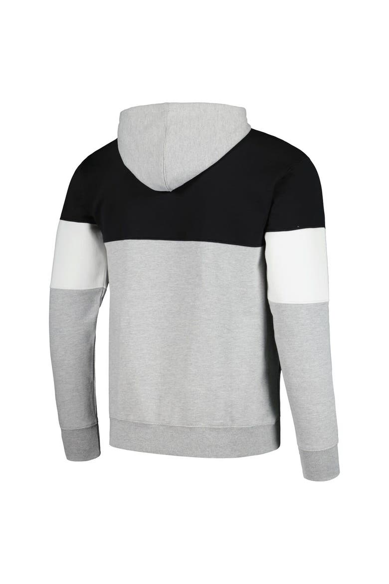 Men's Fanatics Branded Black Brooklyn Nets Contrast Pieced Pullover Hoodie, Alternate, color, Black