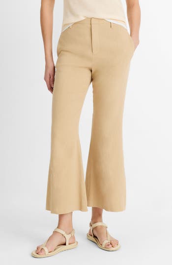 Vince Mid-rise Cropped Flare Trousers