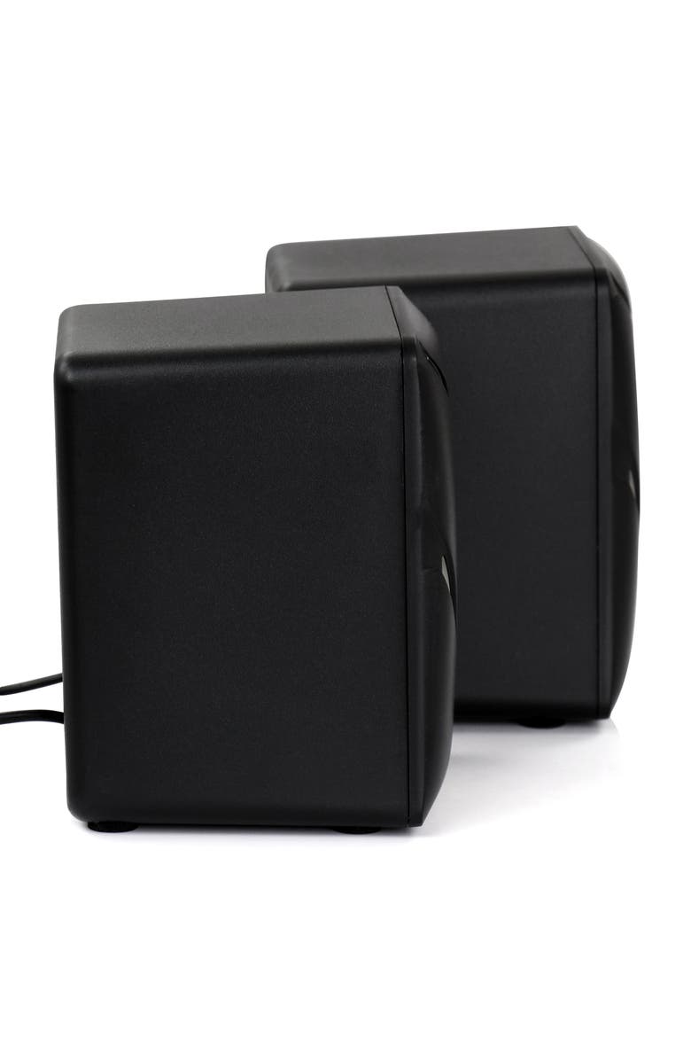 Befree Sound Dual Compact LED Gaming Speakers, Alternate, color, Black