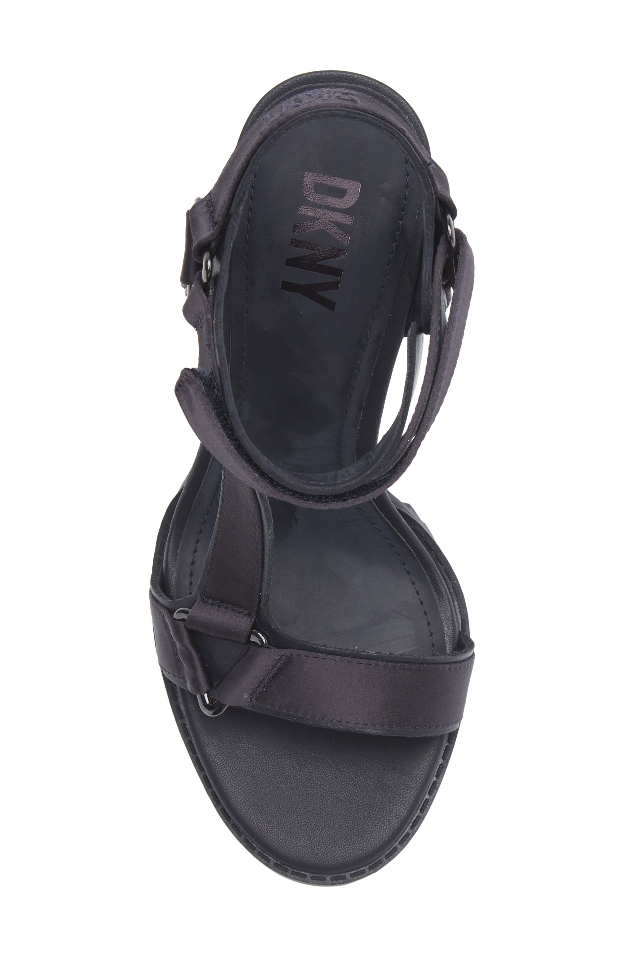 DKNY Bayli Ankle Strap Sandal, Alternate, color, Navy