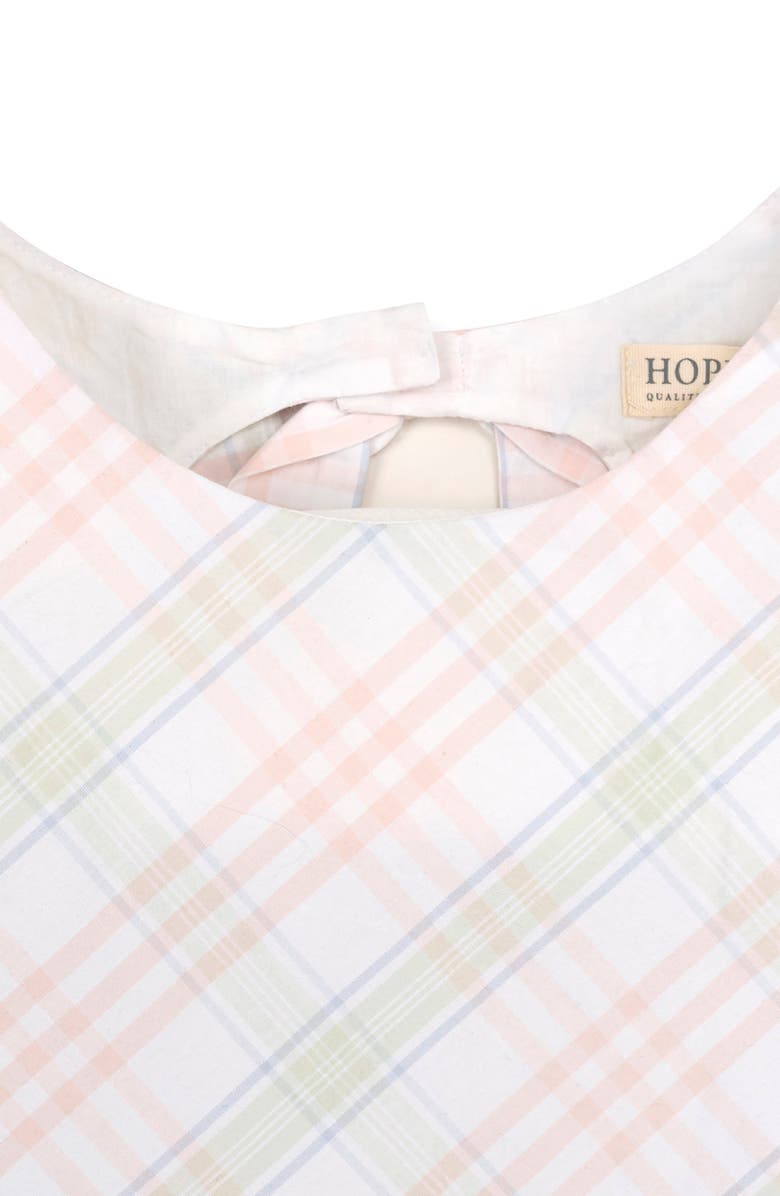 Hope & Henry Kids' Organic Stretch Poplin Button Back Party Dress, Alternate, color, Chateau Plaid