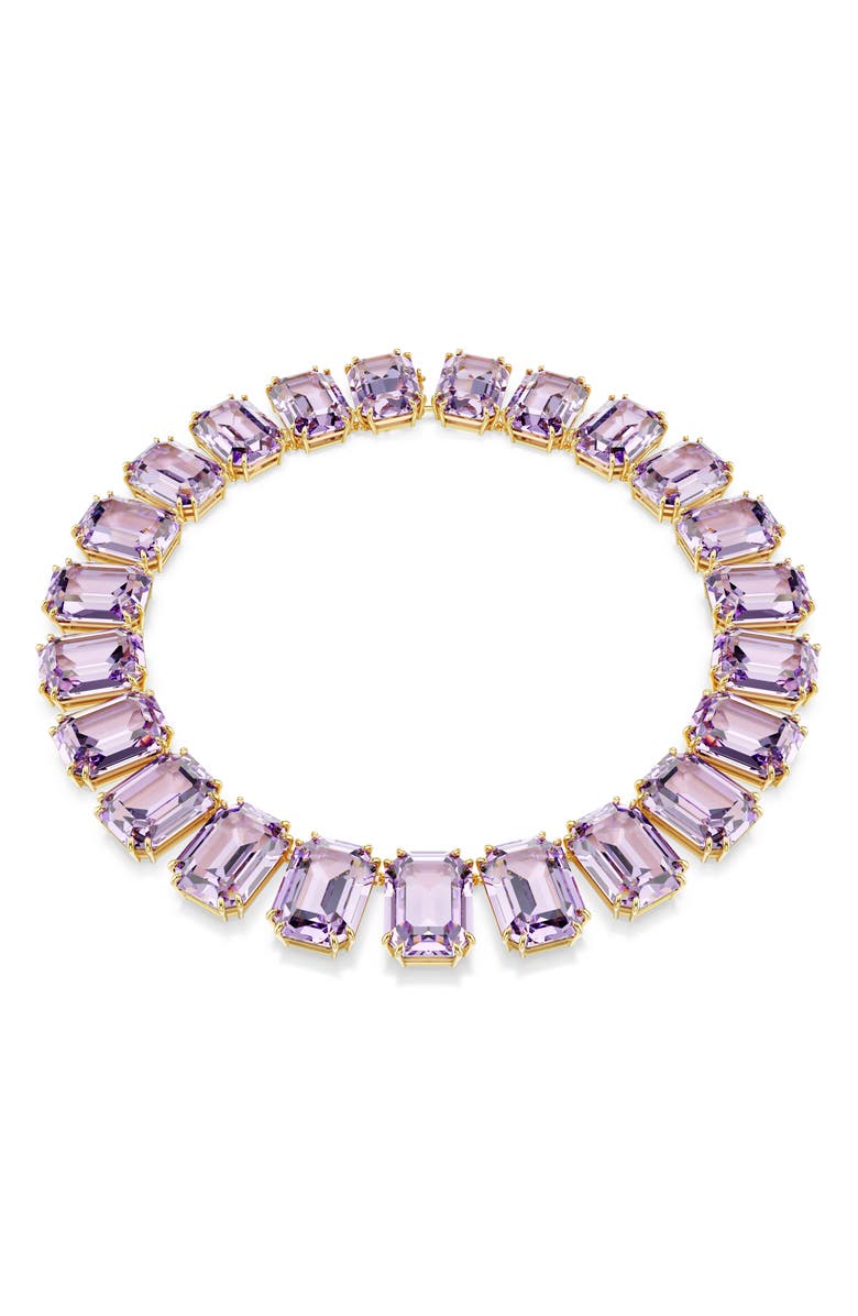 Swarovski Millenia Crystal Collar Necklace, Main, color, Purple