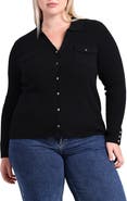 MINNIE ROSE Rib Cashmere Cardigan