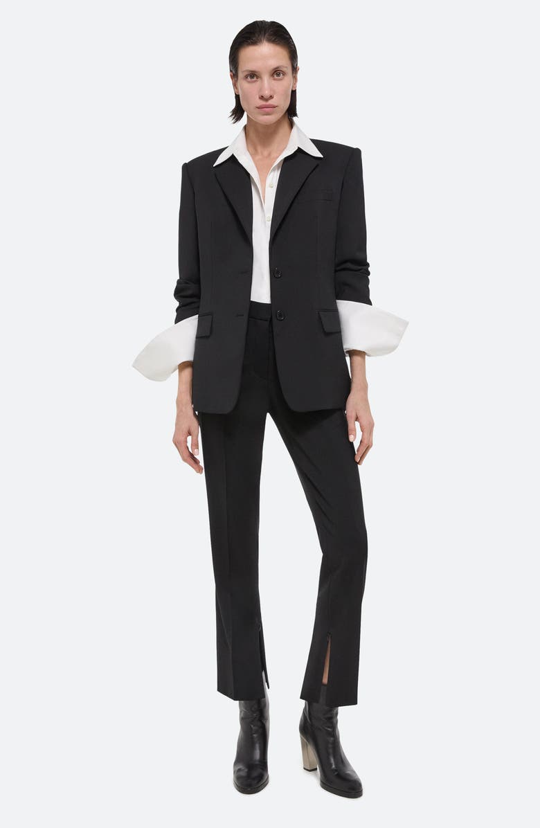 Helmut Lang Classic Virgin Wool Blazer, Alternate, color, Black
