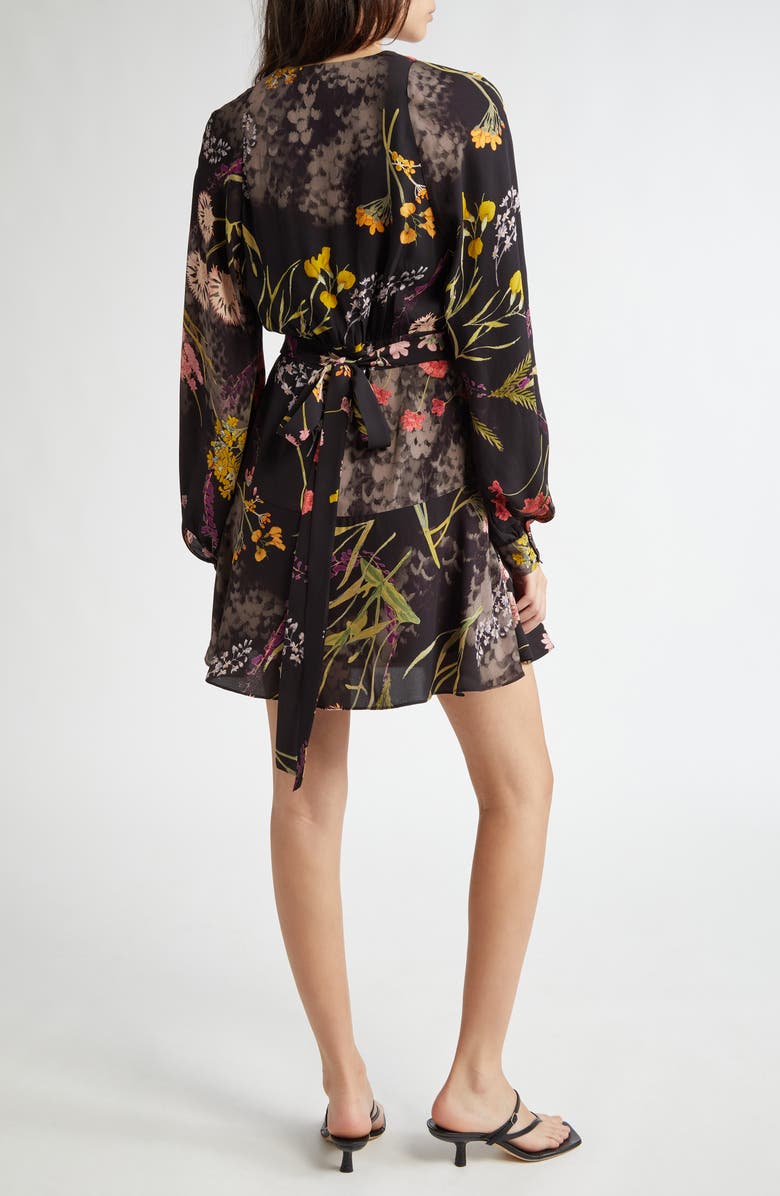 Reiss Keira Floral Long Sleeve Minidress, Alternate, color,