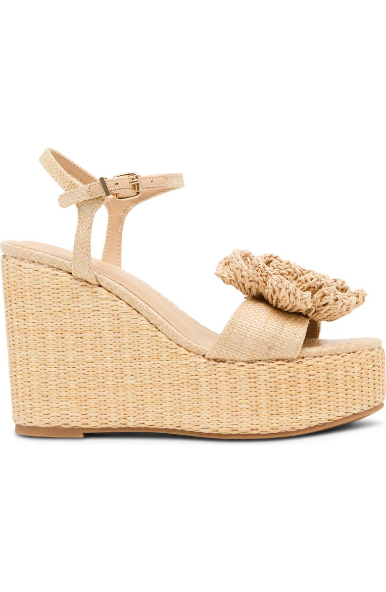 Madden Girl <p>Sasssy Platform Wedge Sandal (Women)</p>, Alternate, color, Natural Raffia