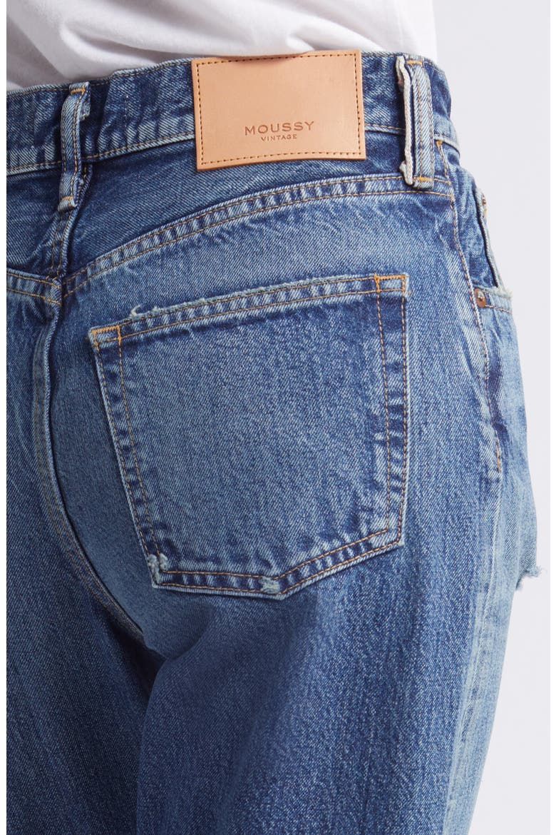 MV Bardmoor Distressing Straight Leg Jeans, Alternate, color, BLUE