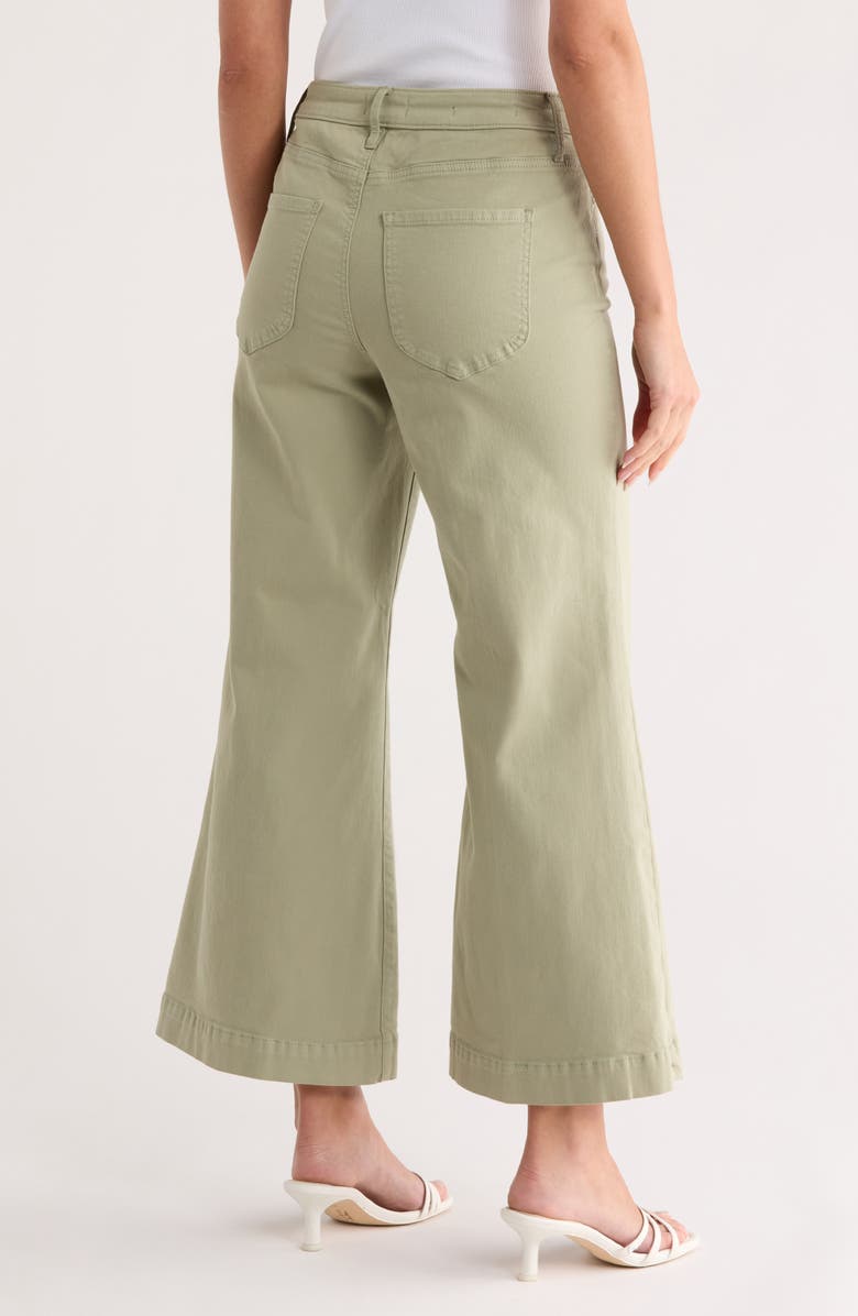 NYDJ Mia Palazzo High Waist Flare Jeans, Alternate, color, Juniper Green