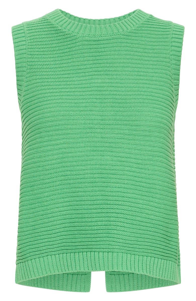 ICHI Tie Back Knit Vest, Alternate, color, Greenbriar