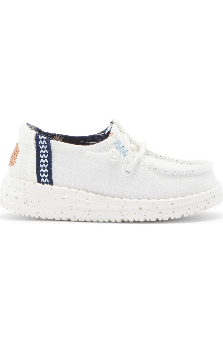 Hey Dude Kids' Wendy Washed Canvas Sneaker, Alternate, color, White