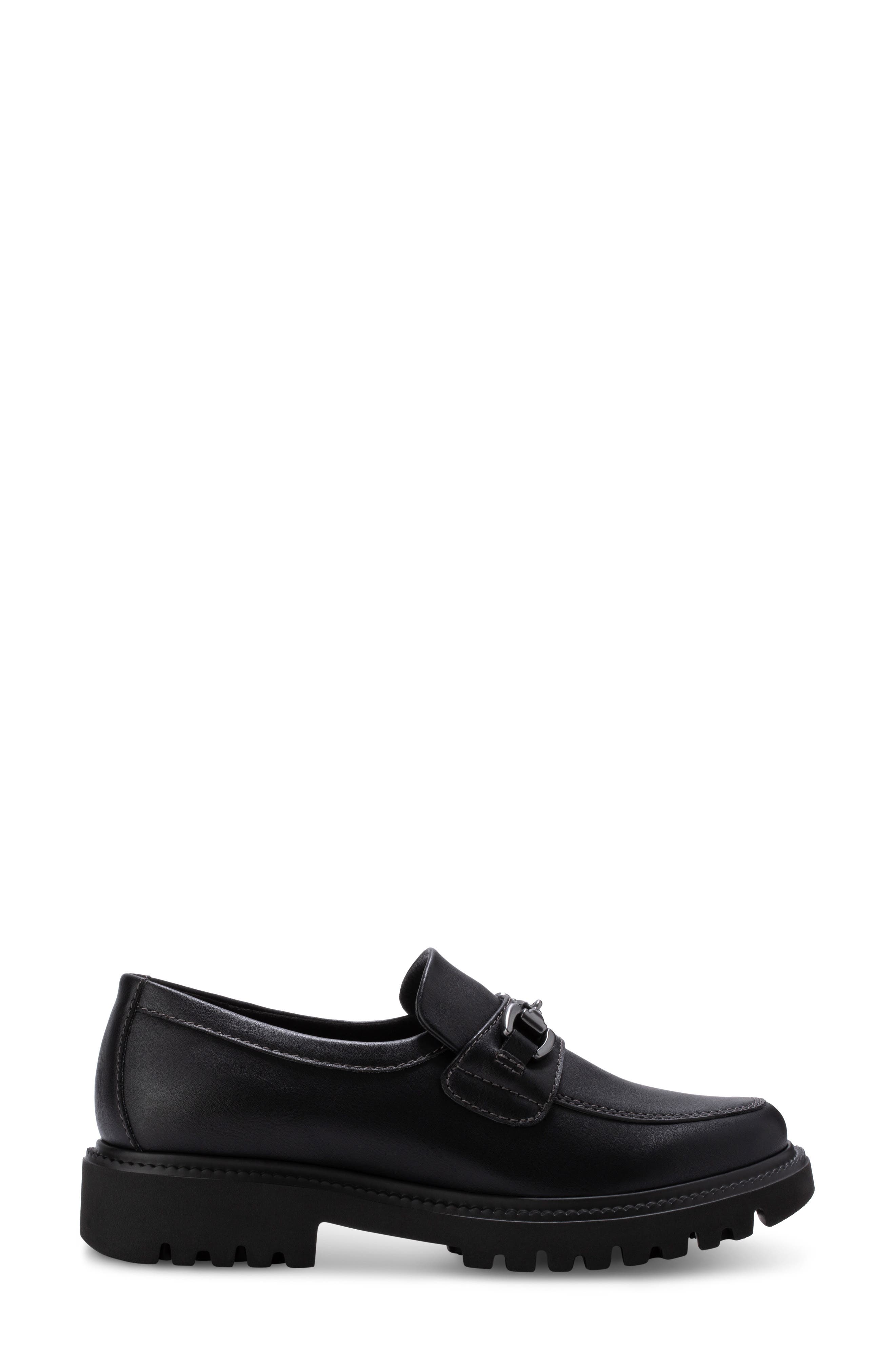 Eastland Lexi Log Sole Bit Buckle Loafer, Alternate, color, Black