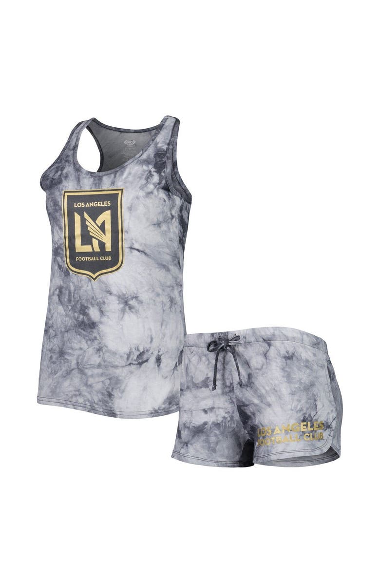 CONCEPTS SPORT Women's Concepts Sport Charcoal LAFC Billboard Tank Top & Shorts Sleep Set, Main, color, 