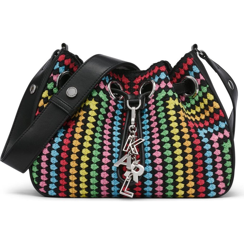 Shop Karl Lagerfeld Paris Desiree Crossbody In Black Multi
