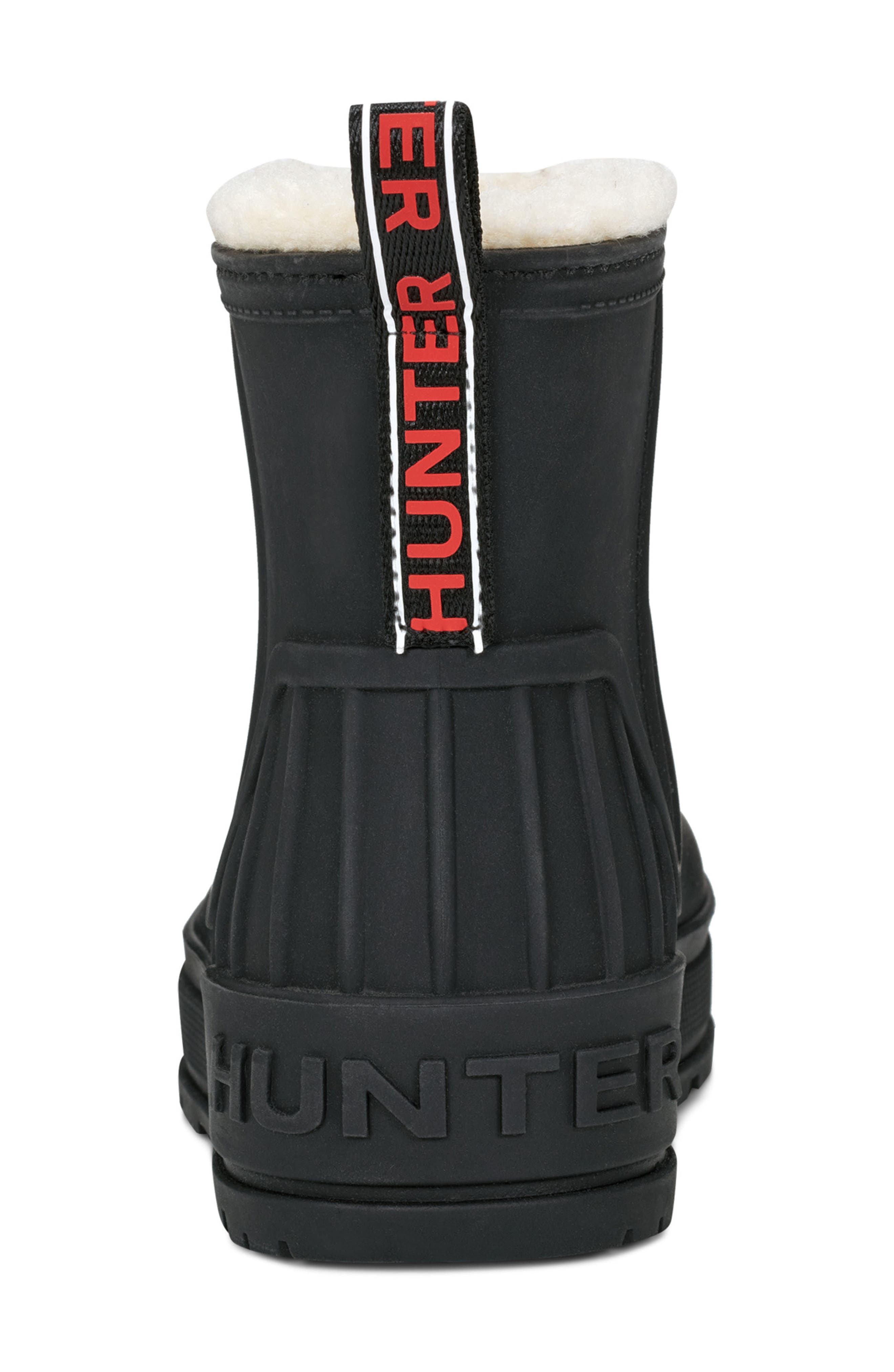 Hunter Kids' Hunger Gracey Insulated Waterproof Rain Boot, Alternate, color, Black