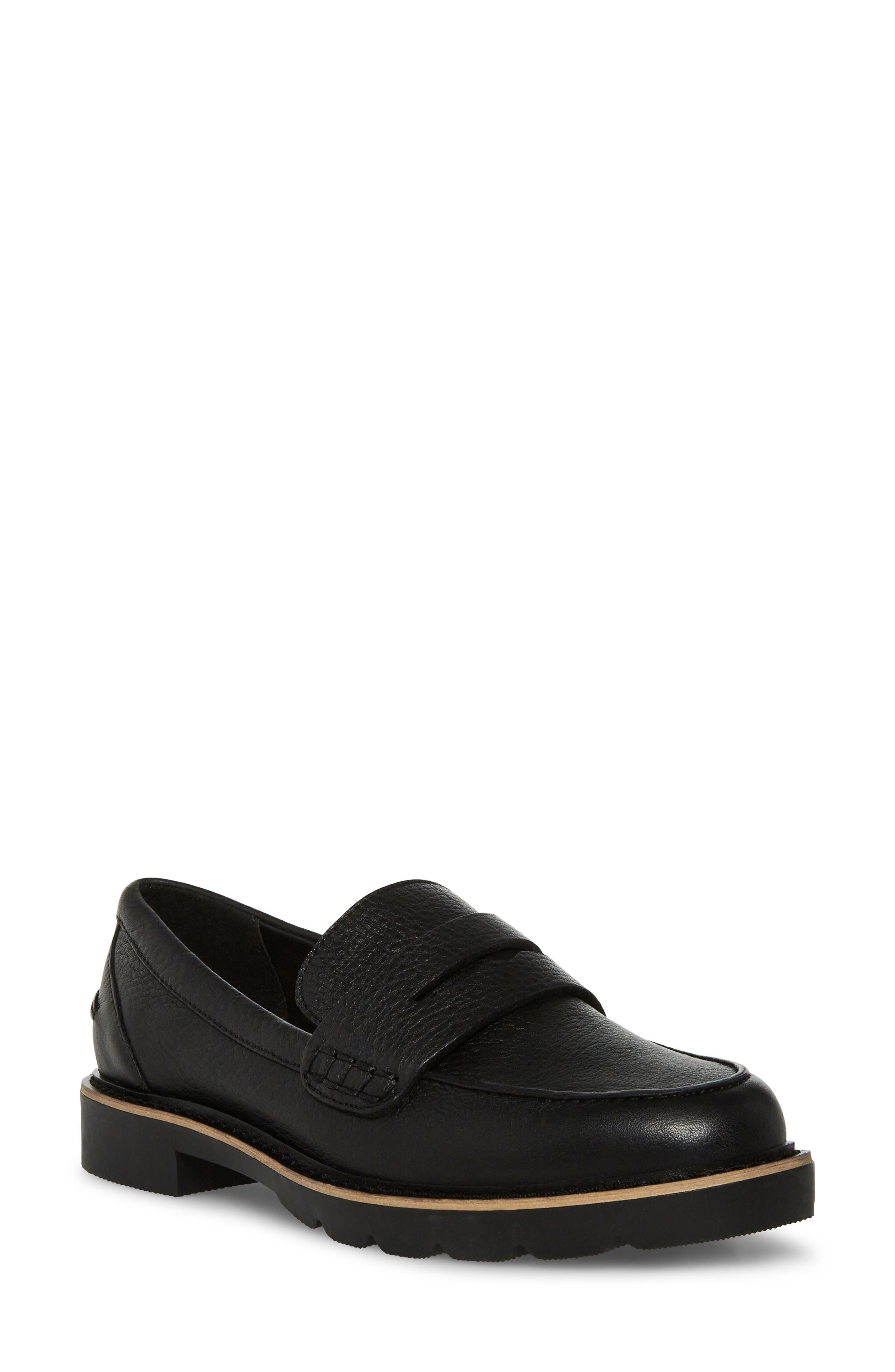 Blondo Peyton Waterproof Loafer, Main, color, Black Leather
