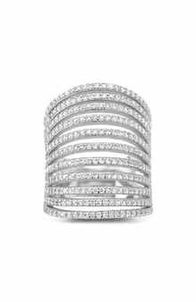 Moissanite Caged Band Ring