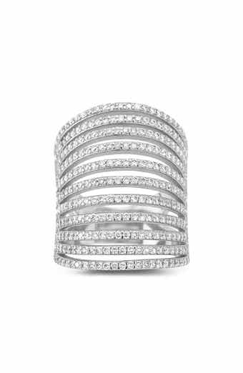 Moissanite Caged Band Ring
