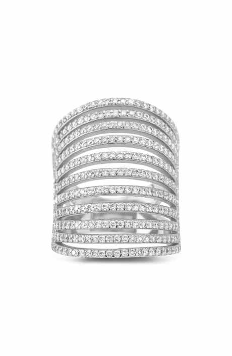 GLAZE JEWELRY Moissanite Caged Band Ring