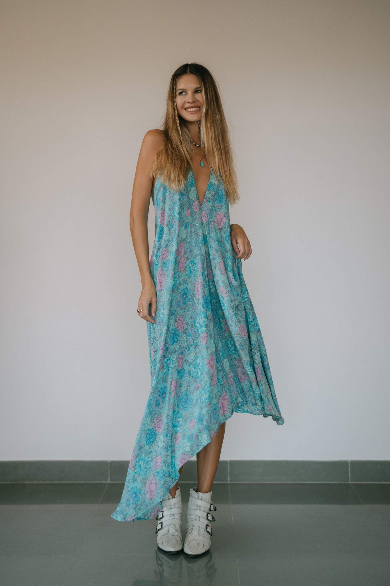 selected Turquoise & Lavendar Floral